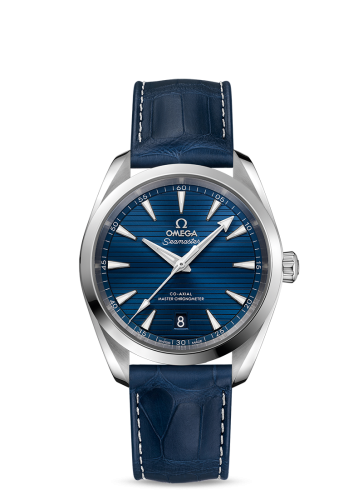 Omega Seamaster Aqua Terra 150M Master Chronometer 38 Stainless Steel / Blue / Alligator